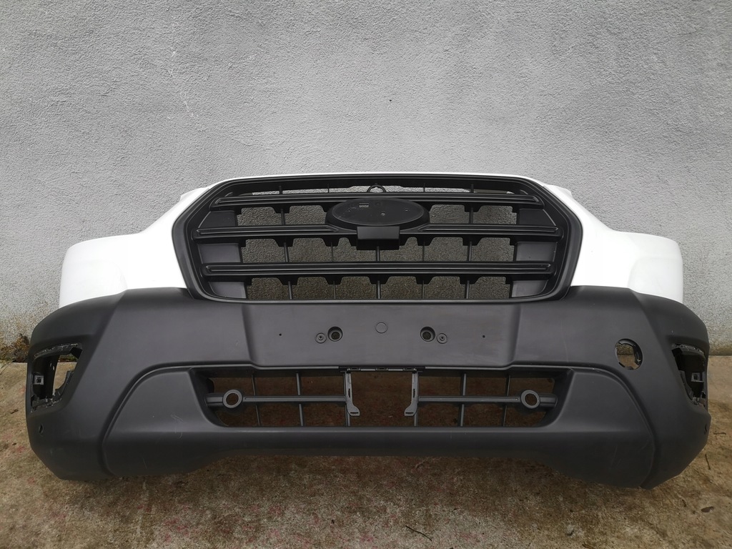 фото №1, Ford transit mk8 lift 19- 2019- бампер передний решётка радиатора pdc pod радар белый