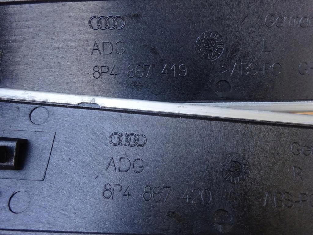 фото №11, Audi a3 8p 8p4 5d sportback накладки декоры дверь рамка механическая коробка передач s-line