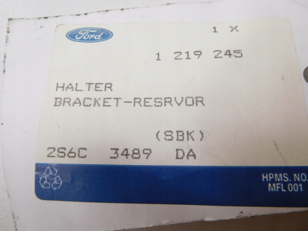 фото №7, Кронштейн - бак syst. гідропідсилювача. кермо ford fiesta 01-08 / fusion 01-12 1219245