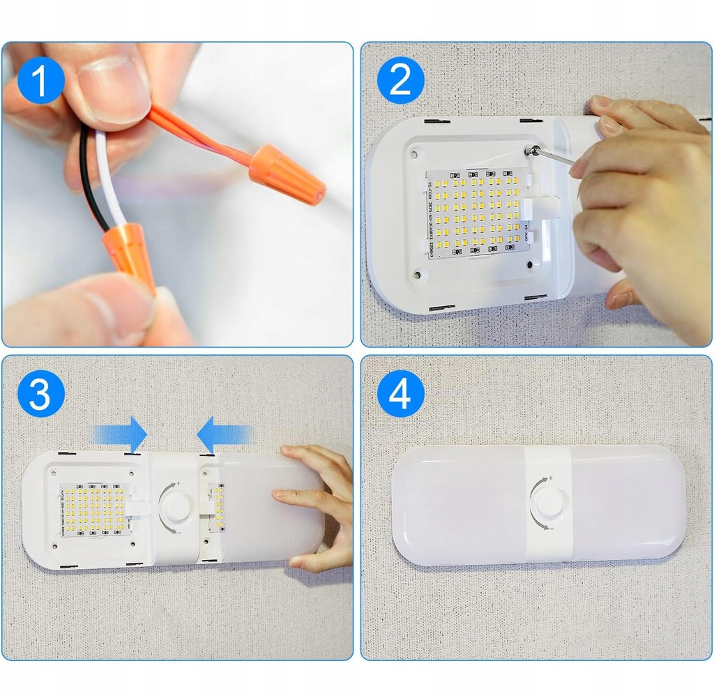 фото №10, Лампа led потолочная освещение do прицепа kampera