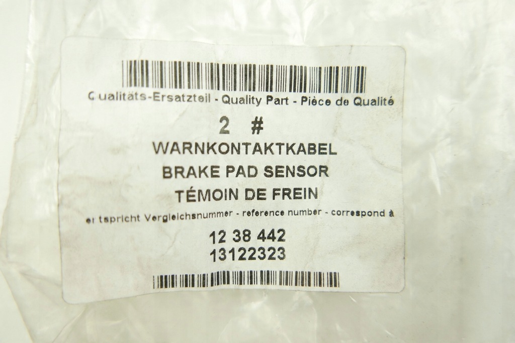 фото №7, Датчик износа тормозных колодок astra f astra g 1238442