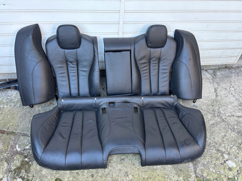 фото №11, Bmw 6 f06 gran coupé сиденья заднее сиденье czarna кожа