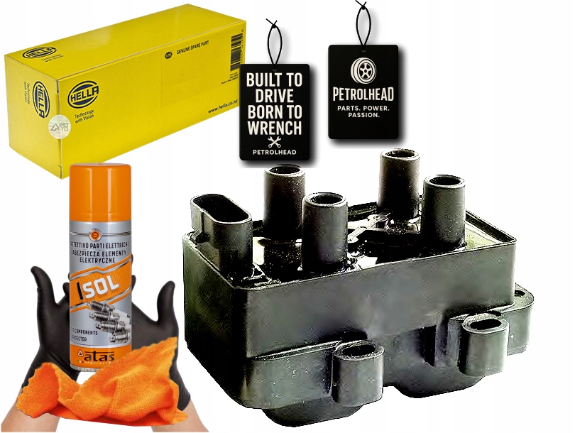 фото №1, Катушка зажигания dacia dokker 12- hella #petrolhead pro+ kit4