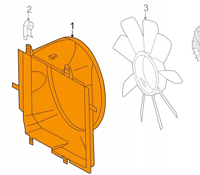Mercedes benz e w210 fan кожух a2105050455 Цена