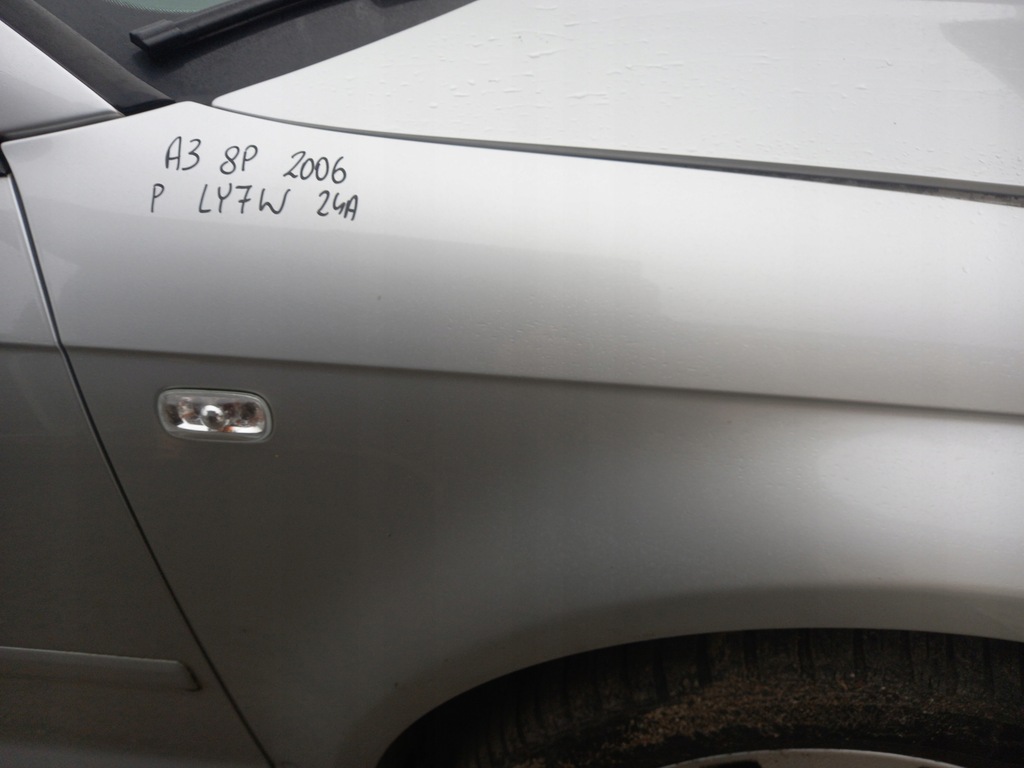 фото №5, Audi a3 8p крыло правый перед передний ly7w