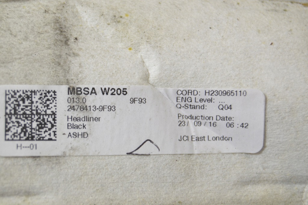 фото №15, Потолок mercedes w205 c klasa sedan панорама 2056906804