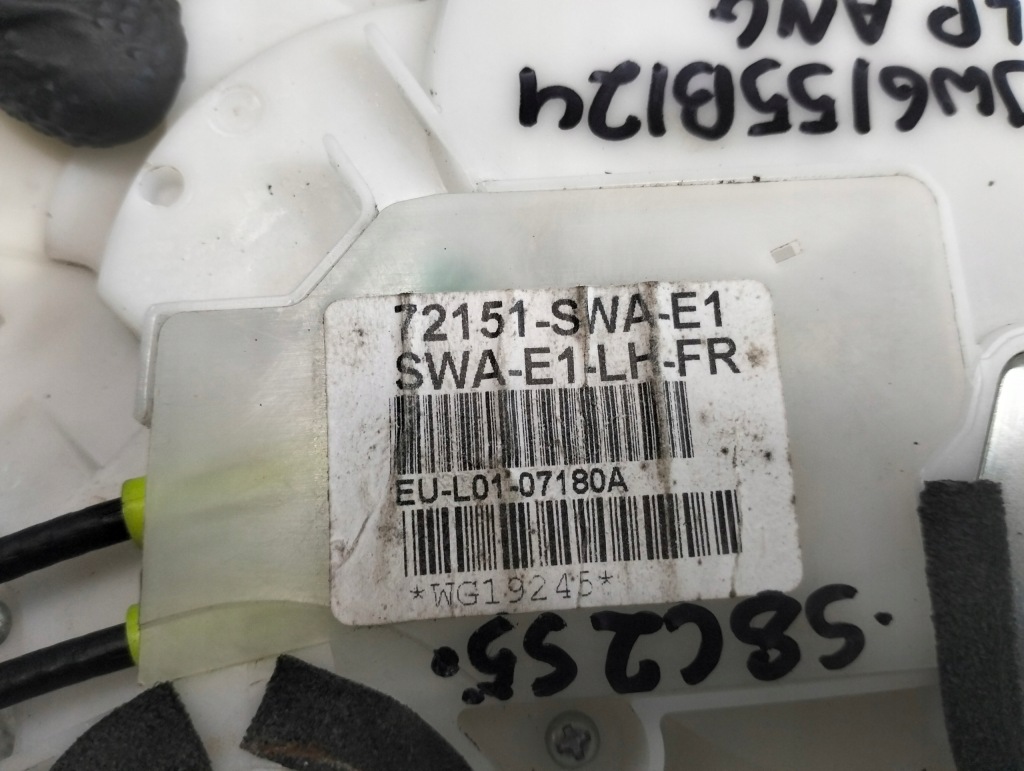 фото №7, Замок двері + ручка лівий перед honda crv iii 07r ang 72151-swa-e1