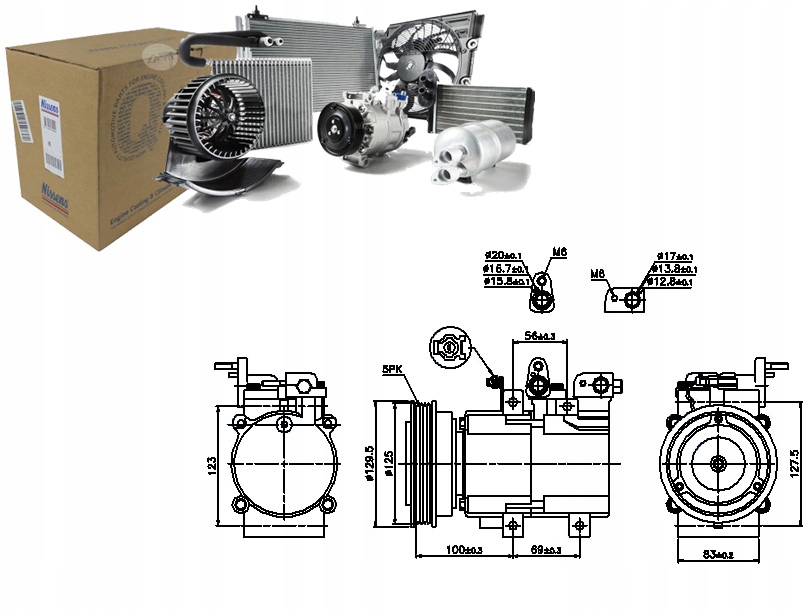 фото №1, Компрессор кондиционера hyundai highway santa fé i