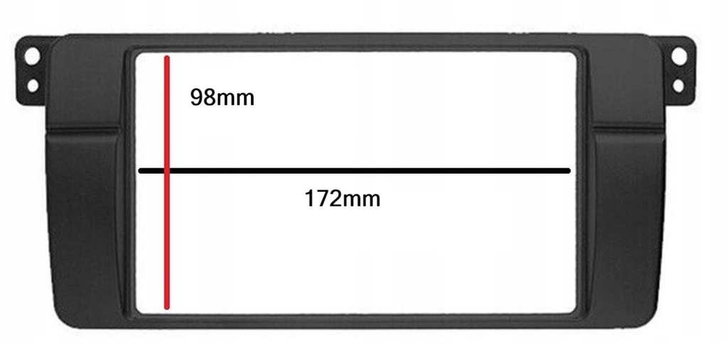 фото №2, Рамка do радіо 2 din bmw e46 1998-2005