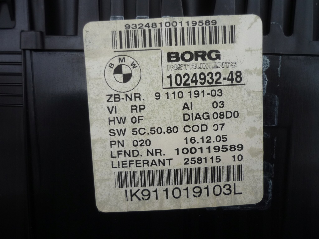 фото №13, Прилади bmw 1 e87 e81 116i 1.6 116km 116i бензин n45b16a 9110191 справний