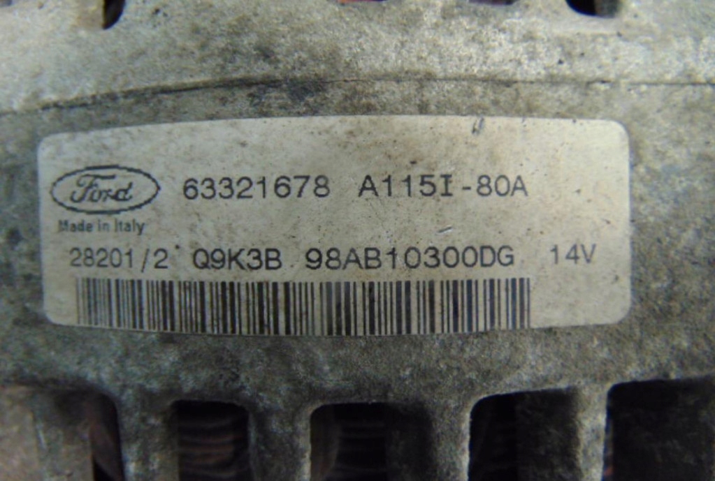 Ford c-max 1.8 16v генератор 63321678 Недорого