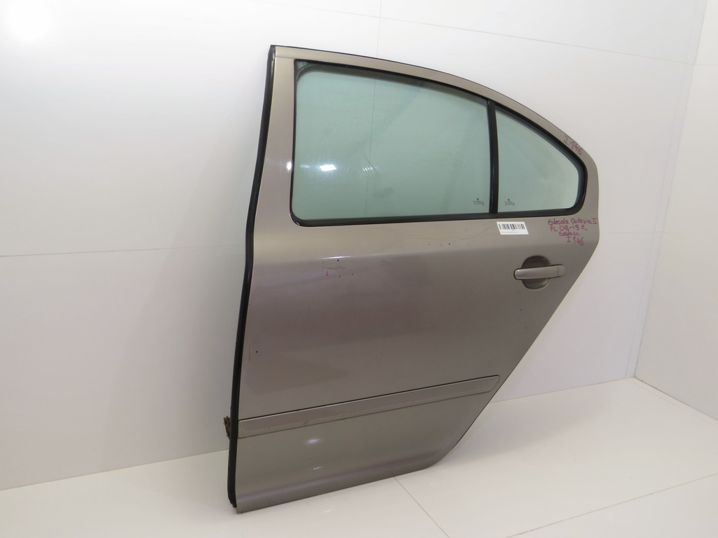 фото №8, Дверь левый задняя skoda octavia ii fl 08-13r #