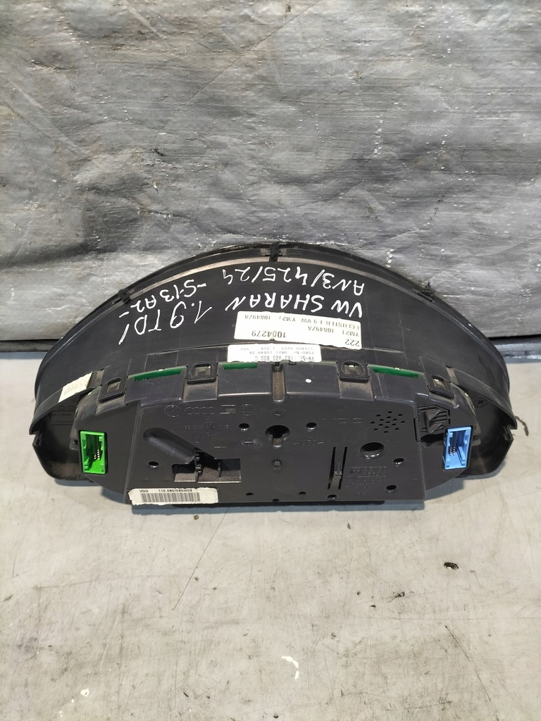 фото №10, Vw sharan 1.9 tdi счетчик приборы 7m3920800c