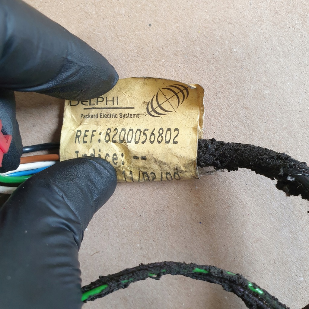 фото №8, Жгут электропроводка дверь правых renault twingo i оригинальный номер eu