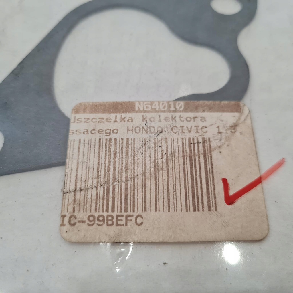 фото №5, Honda civic iv v crx concerto прокладка колектор впускний n64010