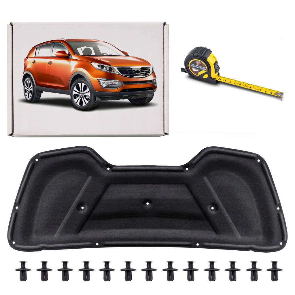 фото №1, Kia sportage iii sl 2010-2015 шумоизоляция капот 811253w000 + клипсы