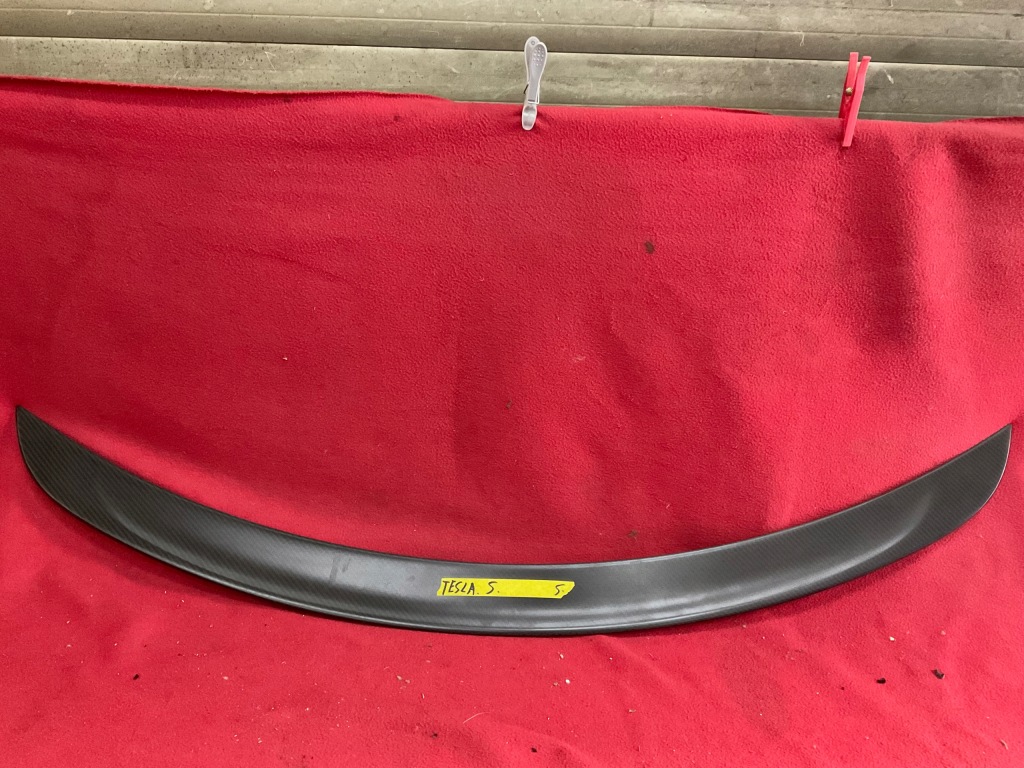 фото №1, Спойлер спойлер крышки багажника задняя карбон tesla model s plaid 1624227-00-b