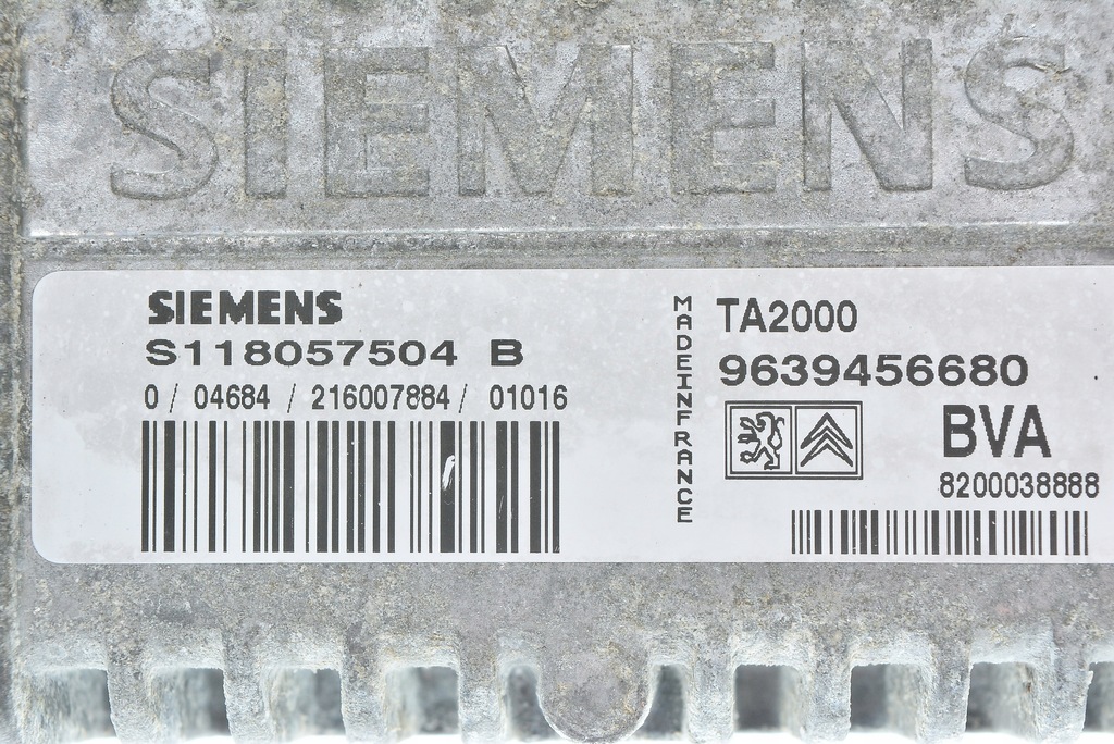 фото №2, Бортовой компьютер peugeot 306 s118057504b 9639456680 ta2000