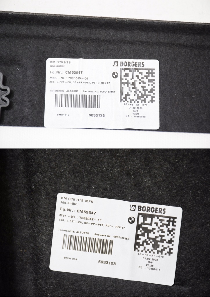 фото №14, Bmw 7 g70 полка задняя шторка корпус стойка alcantara электрическая заднее сиденье