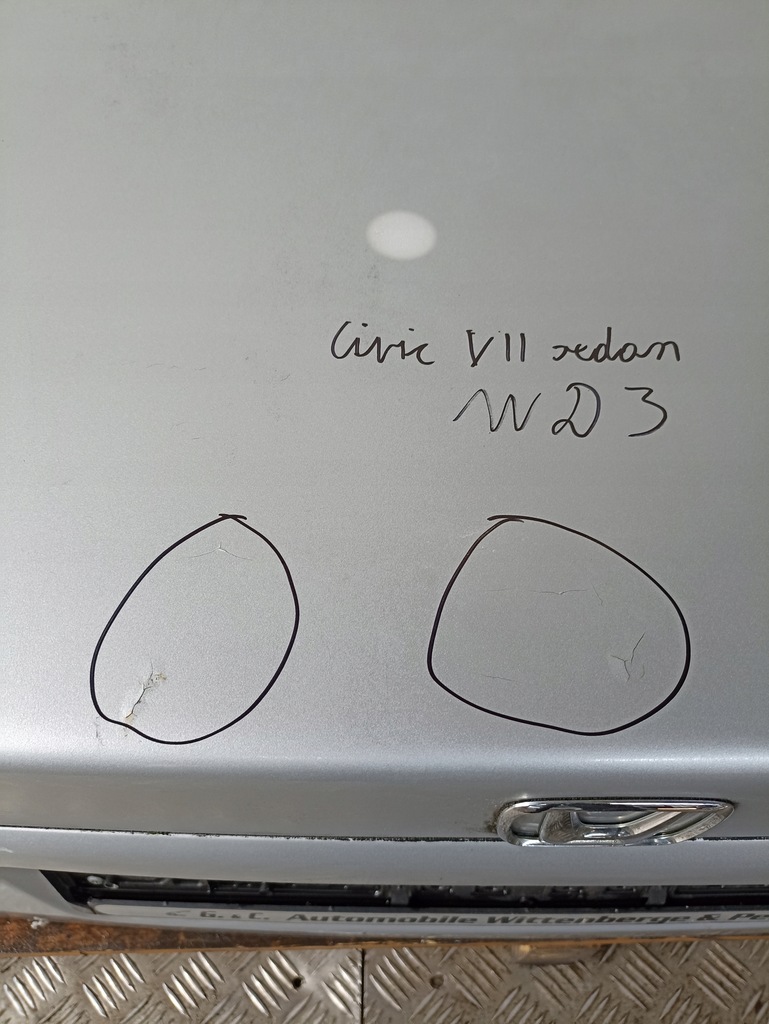 фото №6, Honda civic vii sedan крышка багажника багажника