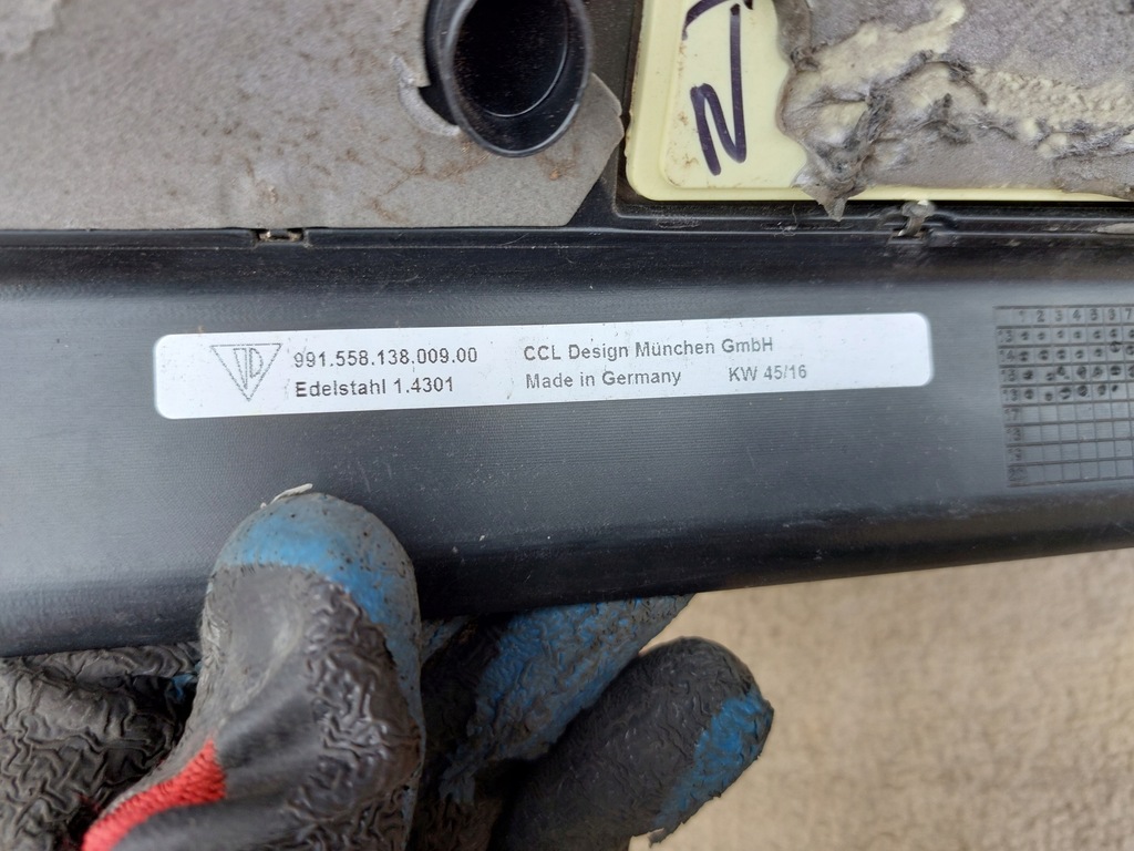 фото №15, Молдинг порог l+p porsche 911 targa 4s 16r