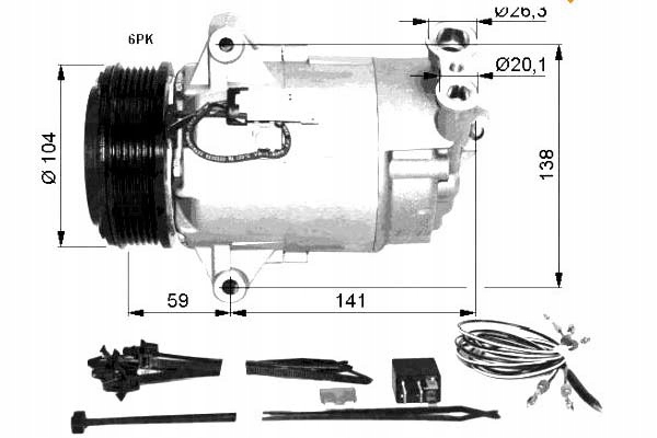 Nrf 32427 компресор, кондиціонер Київ