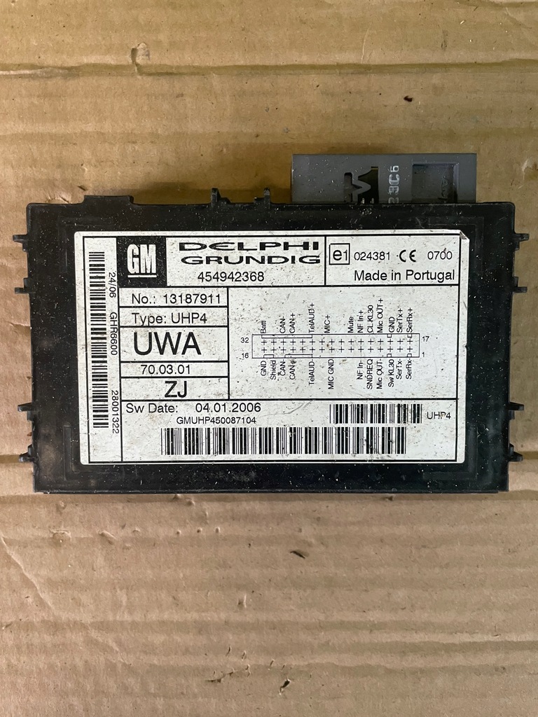 фото №1, Модуль телефону bluetooth opel signum 454942368