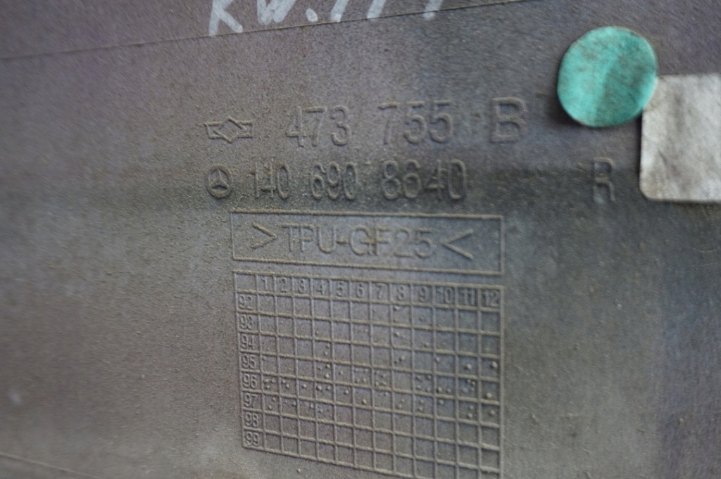 Купить Mercedes w140 cl 572 молдинг крыла правый задний  задняя правая coupe 1406908640