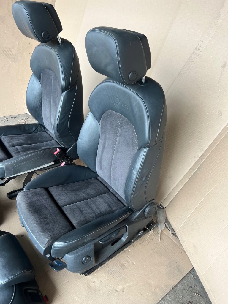 фото №13, Audi a6 c7 сидіння заднє сидіння шкіра alcantara підігрів s-line sline