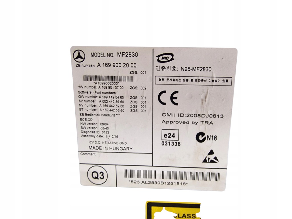 фото №3, Mercedes a w169 sprinter w906 радіо cd телефон a1699002000 ładne