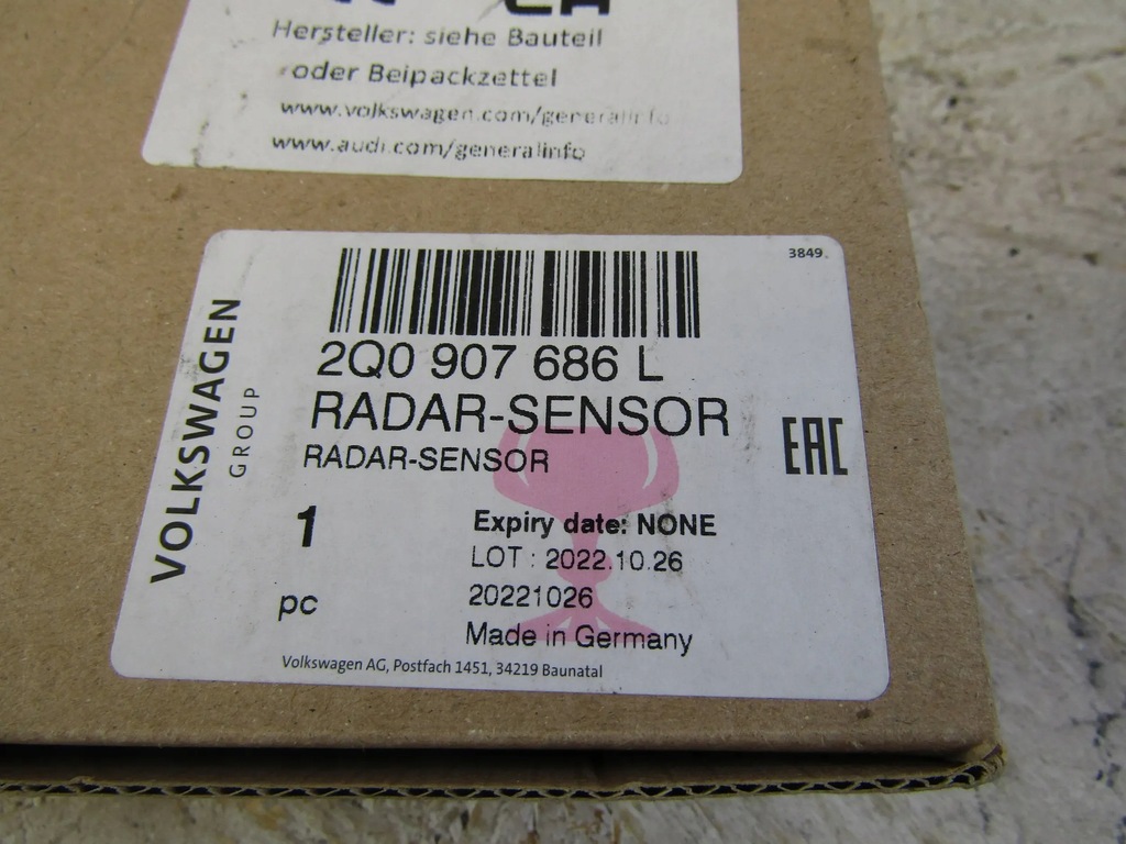 фото №9, Vw polo vi радар датчик поперечина движения 2q0907686l
