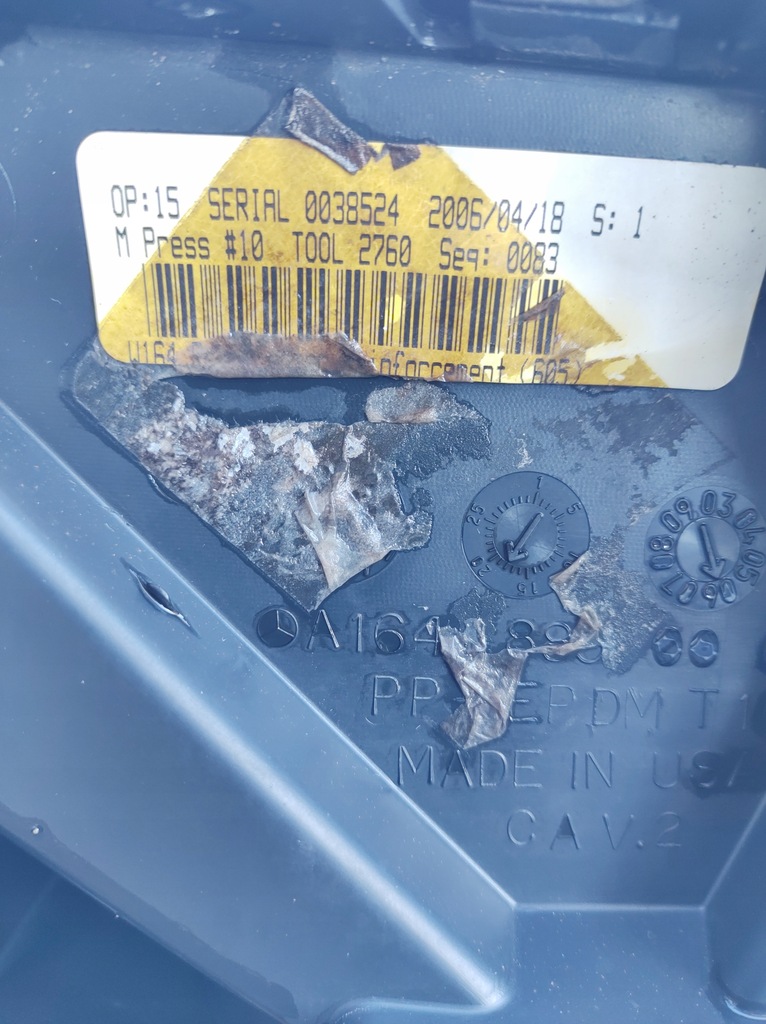 фото №11, Mercedes ml w164 бампер задняя