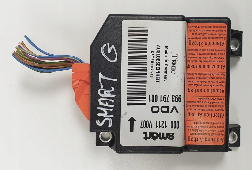фото №1, Модуль датчик подушка безопасности smart fortwo 450 0001211v007