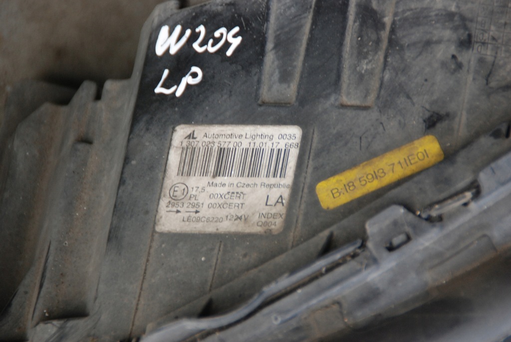 фото №10, Фара лампа l / p bi ксенон mercedes c 204 lift