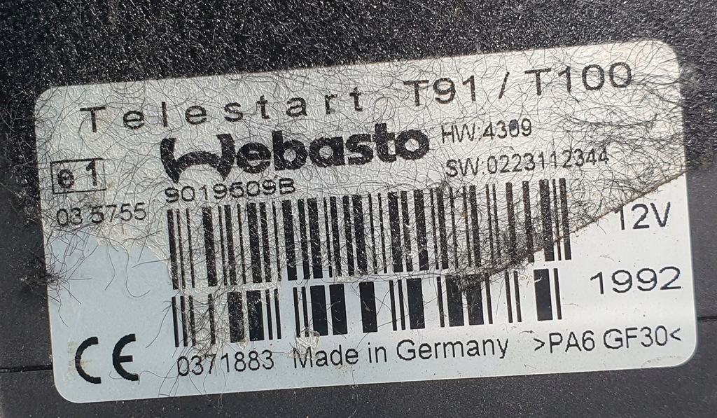 фото №3, Модуль блок управления webasto mercedes glk x204 9019509b