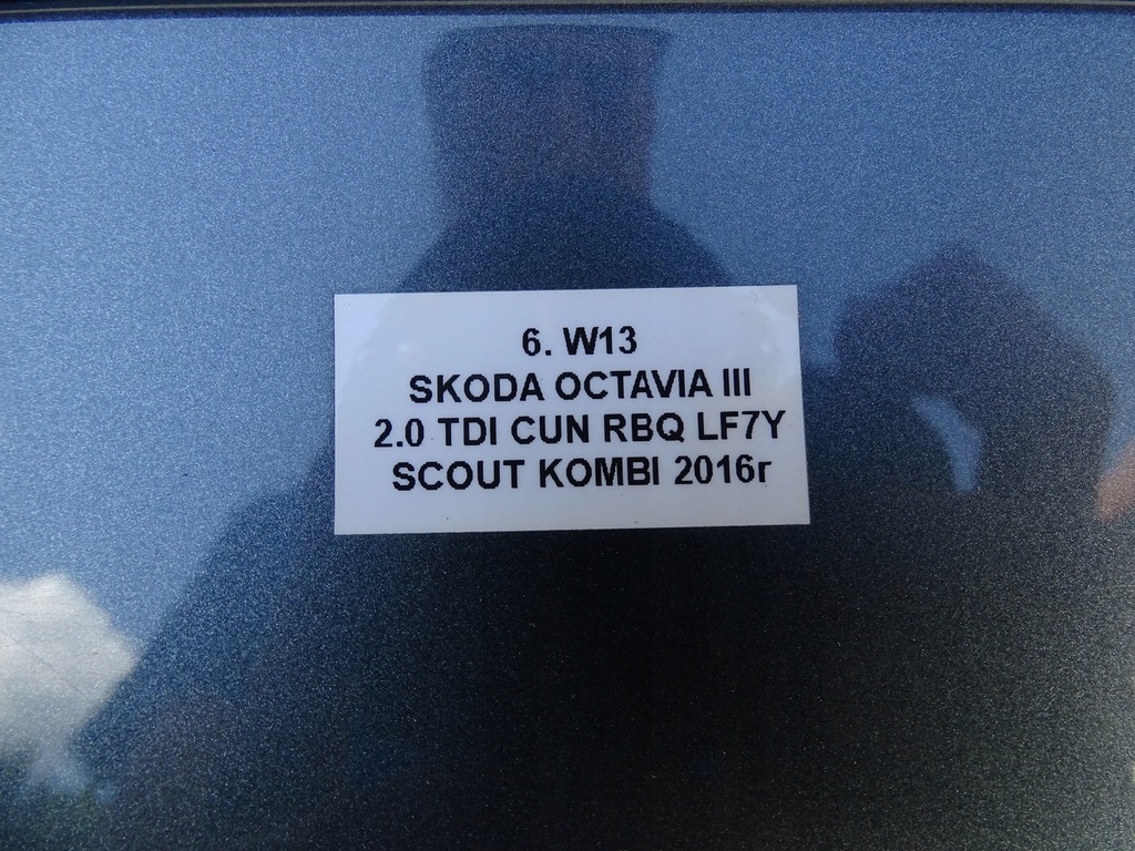 фото №14, Дверь левый задняя левая задние lf7y skoda octavia iii 5e kombi scout 12-17r