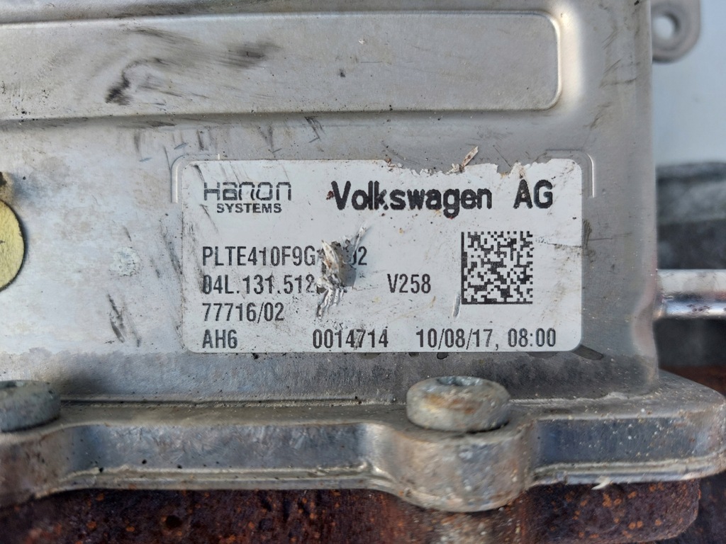 фото №8, Радіатор вихлопних газів клапан egr vw transporter t6 eu