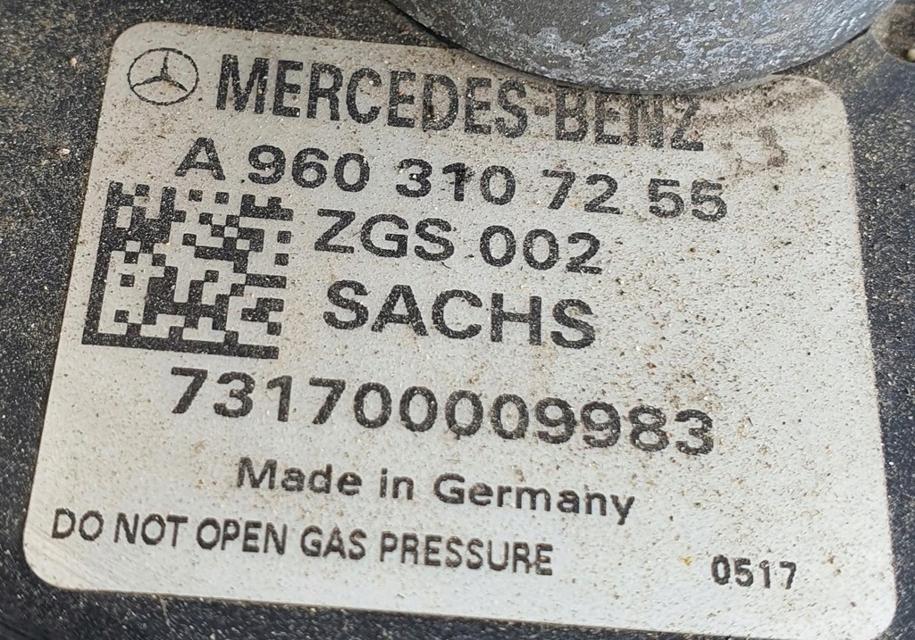 фото №5, Тяга опрокидывания кабины mercedes actros mp4 a9603107255 a9603101039