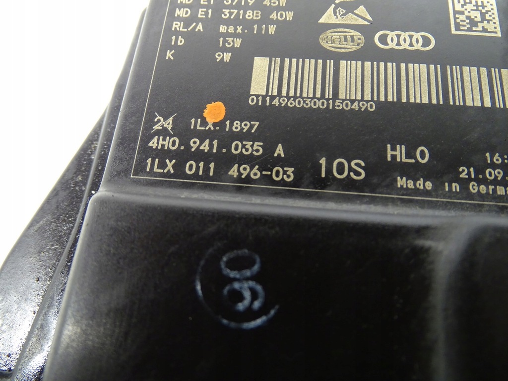 фото №10, Лампа левая левый перед передняя a8 s8 d4 lift matrix 4h0941035a