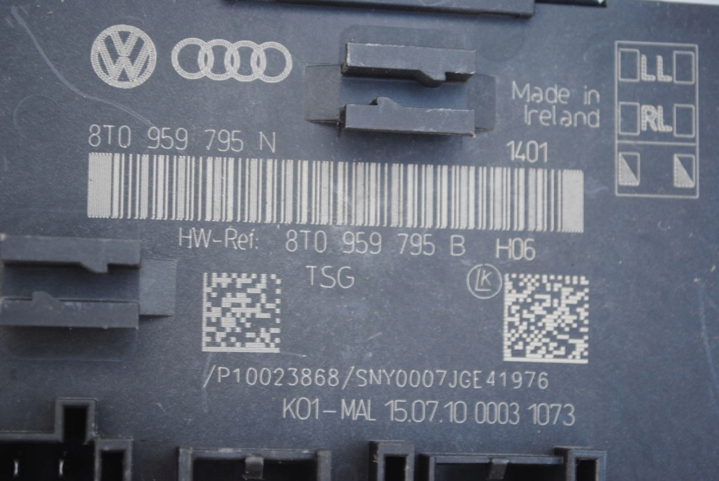 фото №4, Модуль дверь левый задняя 8t0959795n, 8t0959795b audi a5 8t sportback