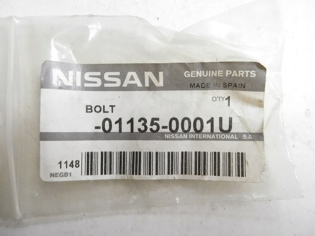 фото №9, Болт кронштейн бампера задняя nissan titan 2007- оригинальный номер 01135-0001u