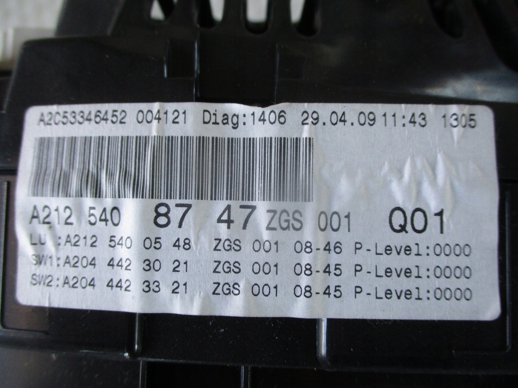 фото №5, Mercedes w212 2.2 cdi счетчик приборы a2125408747