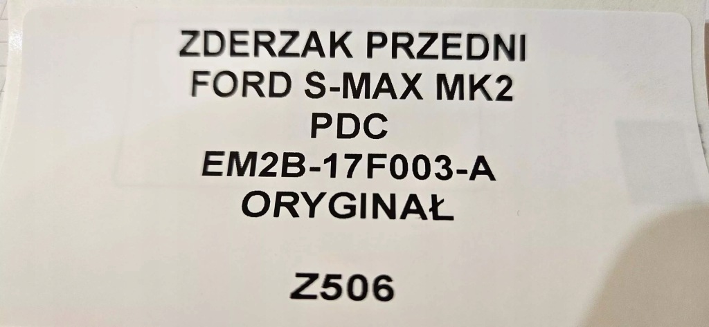 Купить Бампер передний ford s-max mk2 pdc em2b-17f003-a