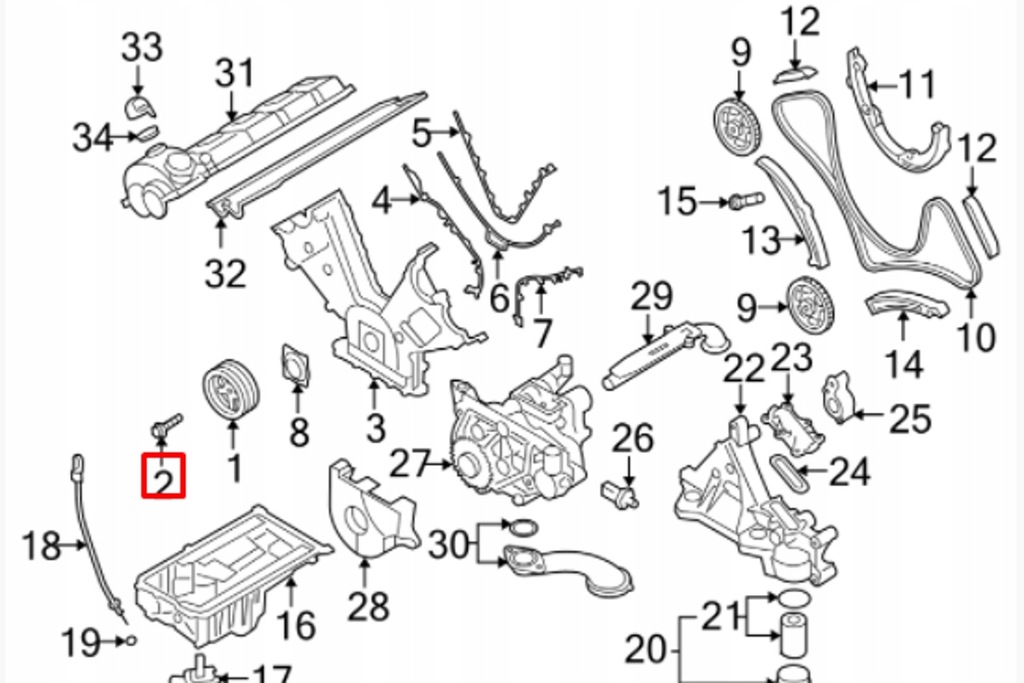 фото №8, Болт глушителя колебаний крутильных двигателя porsche cayenne 9pa nowa оригинальная