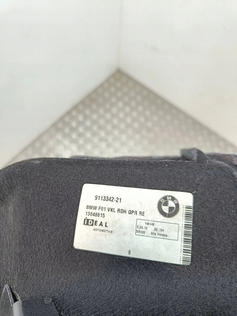 фото №5, Bmw 7 f01 f02 f03 f04 2014 обшивка / обивка / багажника