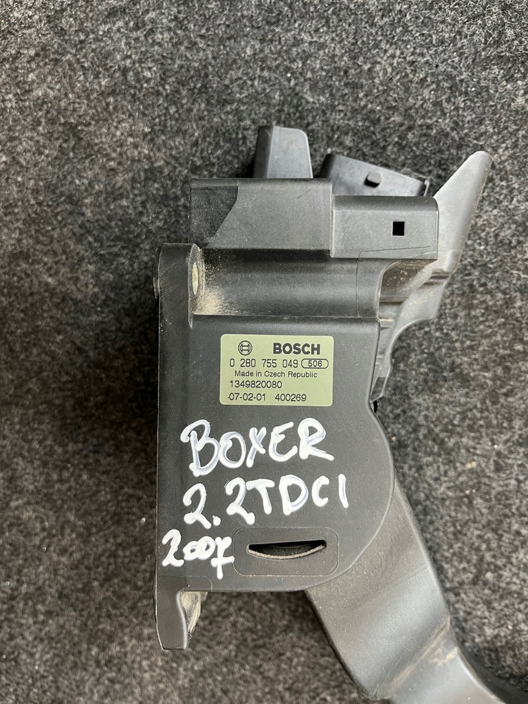 фото №5, Peugeot boxer ii jumper ii ducato iii 2.2 hdi потенциометр газа 0280755049