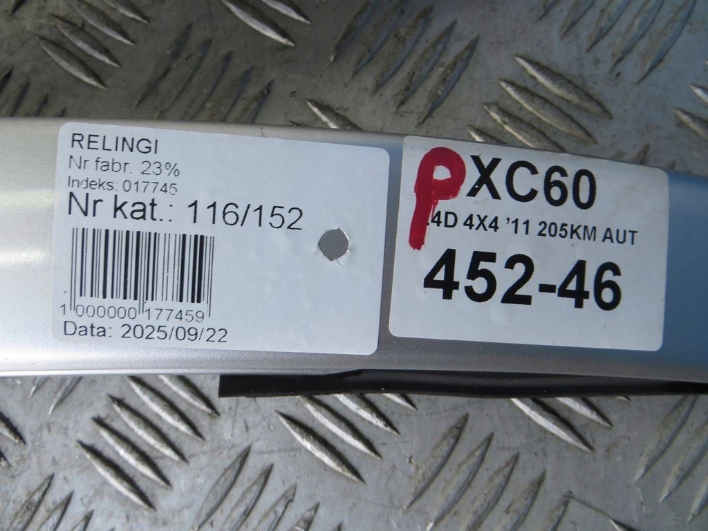 фото №7, Volvo xc60 рейлінги дахові kpl 08-13