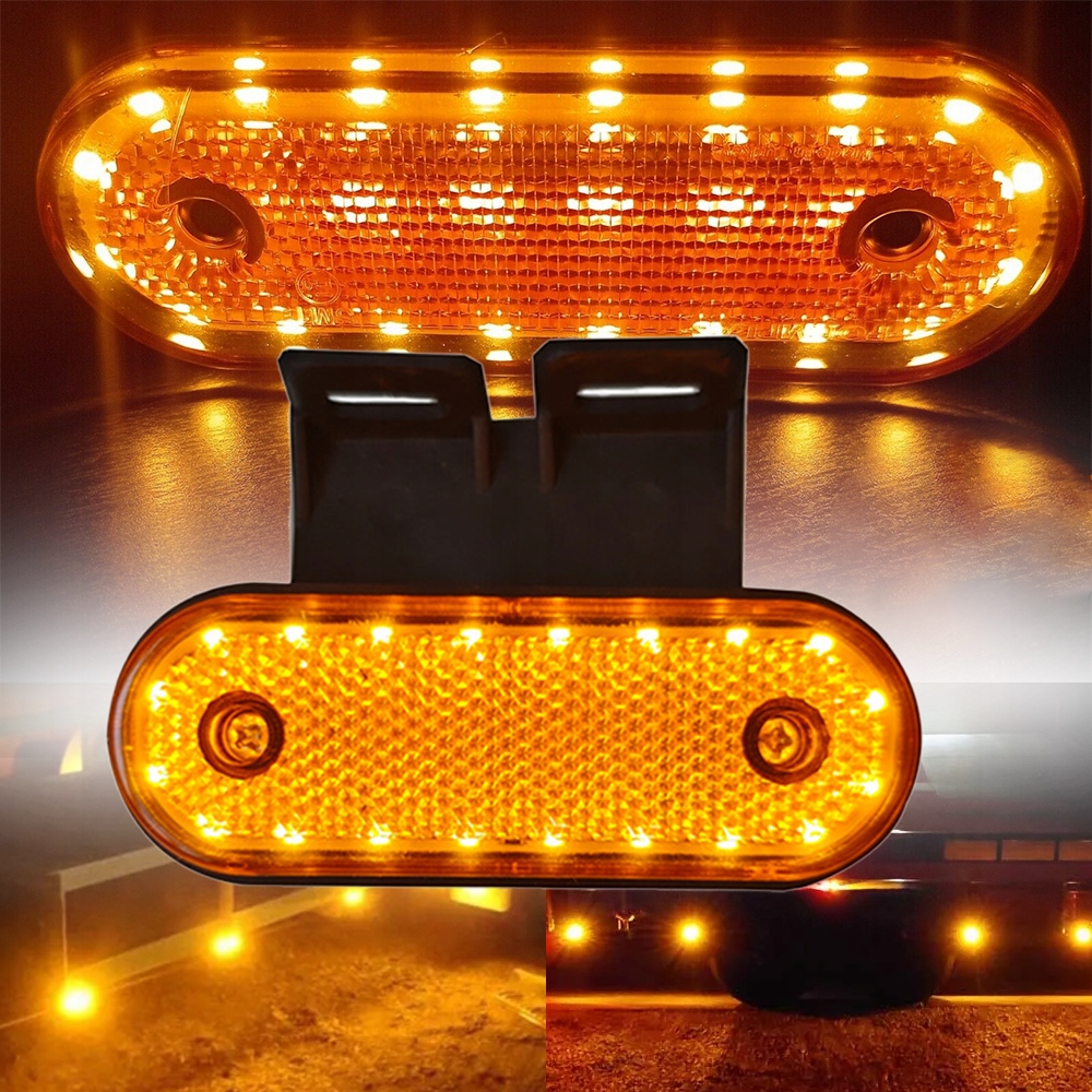 Набір 4x лампа габаритна помаранчева led діодна габаритні вогні 12v 24v Оригінал