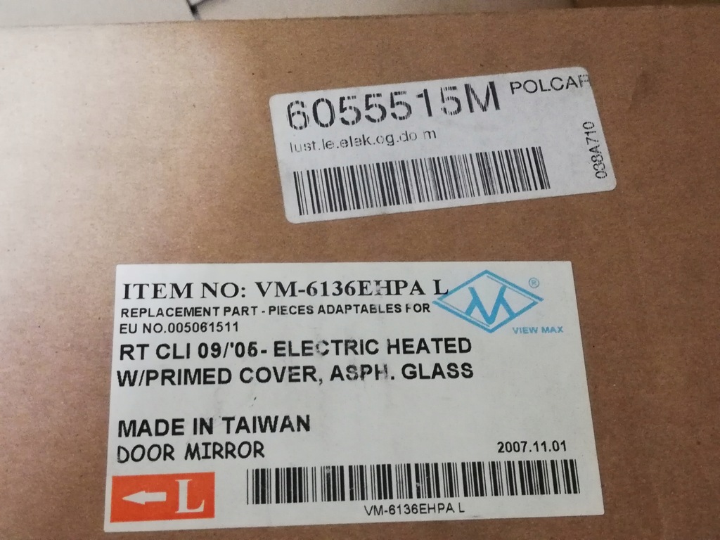 фото №3, Дзеркало ліва електричне renault clio iii 6055515m