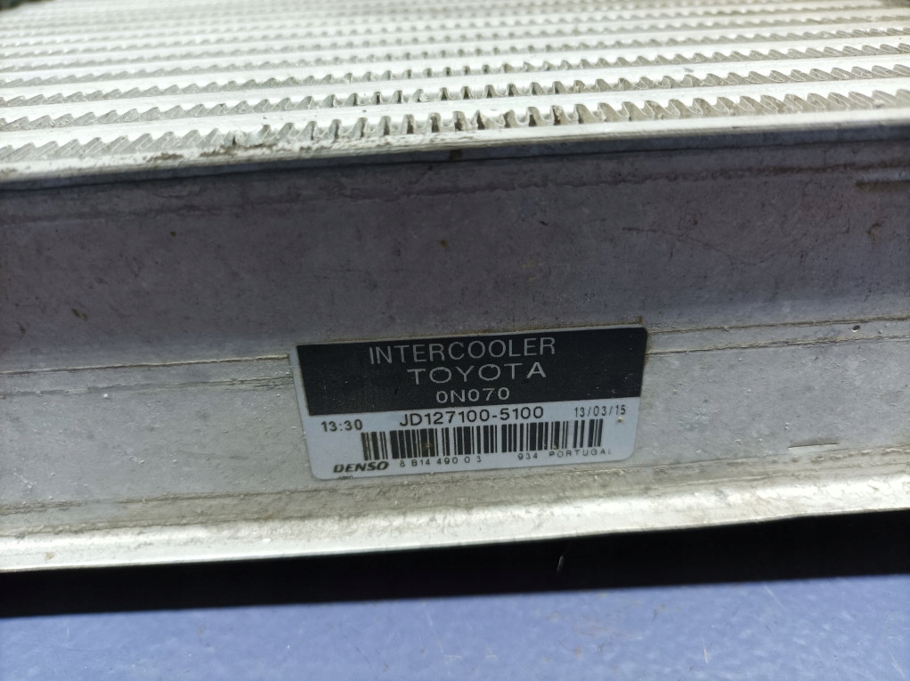 фото №5, Toyota urban cruiser 1.4 d4d радіатор повітря інтеркулер jd127100-5100